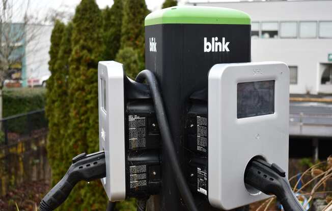 a blink car charging station