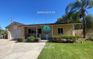 3 Bedroom 1 Bath Home near Downtown Riverside Available Now