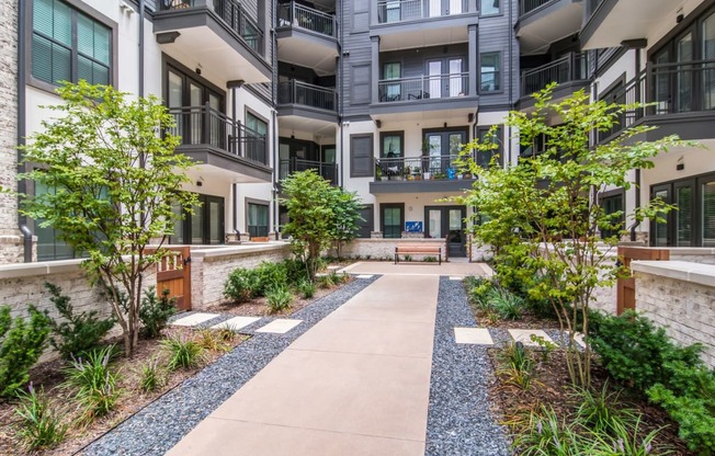 Courtyard at The Alastair at Aria Village Apartment Homes in Sandy Springs, Georgia, GA