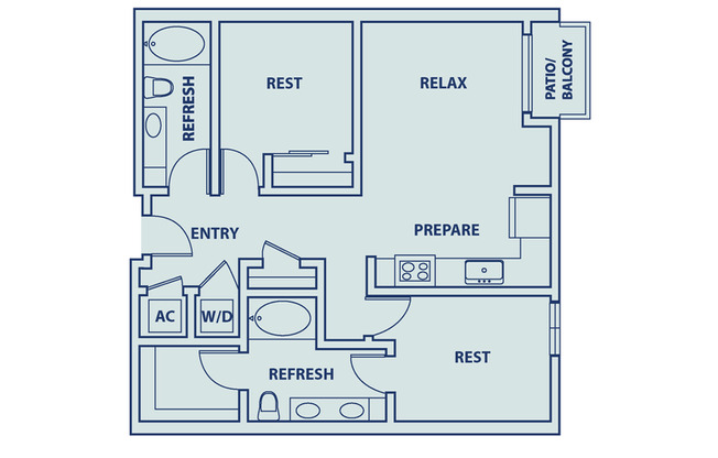 2 beds, 2 baths, 930 sqft, $2,353, Unit 348