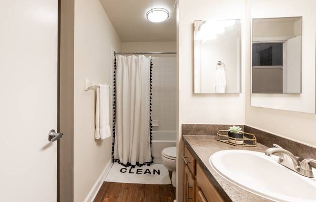 Luxurious Bathroom at Harness Factory Lofts and Apartments, Indianapolis, IN, 46204