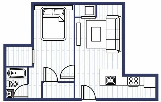 1 bed, 1 bath, 600 sqft, $1,450, Unit 1-1213