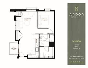 1 bed, 1 bath, 730 sqft, $1,940