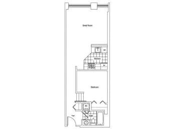 1 bed, 1 bath, 685 sqft, $2,000