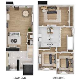 3 beds, 2.5 baths, $1,399