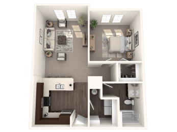 1 bed, 1 bath, 802 sqft, $1,684