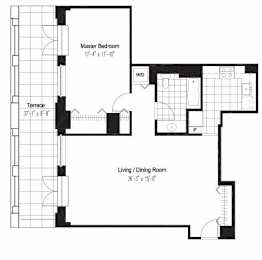 1 bed, 1 bath, 903 sqft, $3,069