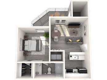 1 bed, 1 bath, 500 sqft, $1,449
