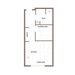 1 bed, 1 bath, 467 sqft, $1,655