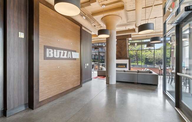 Lobby at Buzza Lofts of Uptown, Minneapolis Minnesota