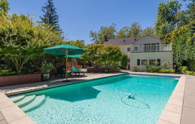 Classic Colonial home in the heart of prestigious Old Palo Alto w/ Pool