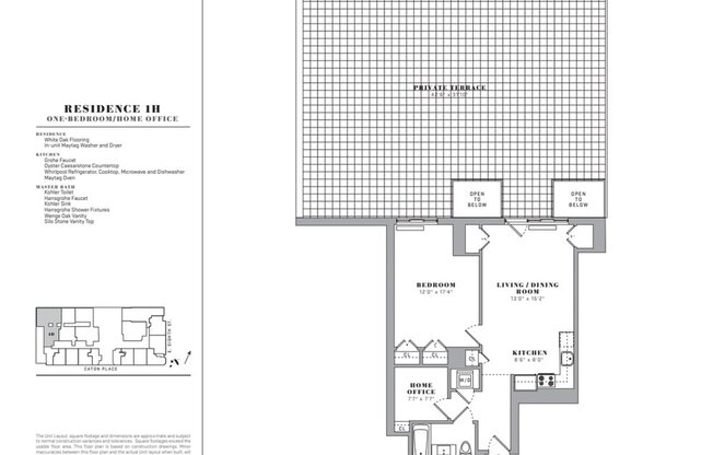 2 beds, 1 bath, 863 sqft, $4,400, Unit KESTREL1H