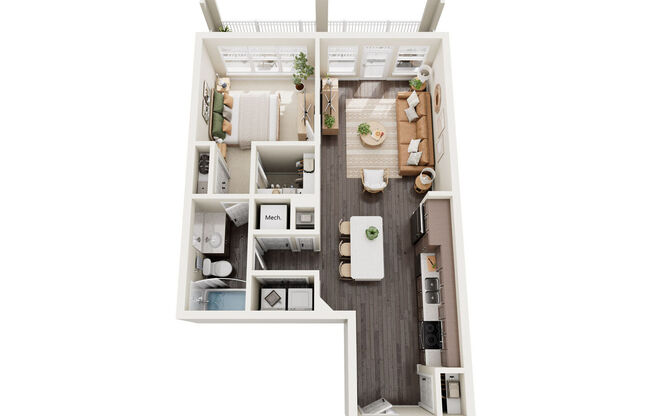 1 bed, 1 bath, 777 sqft, $1,411