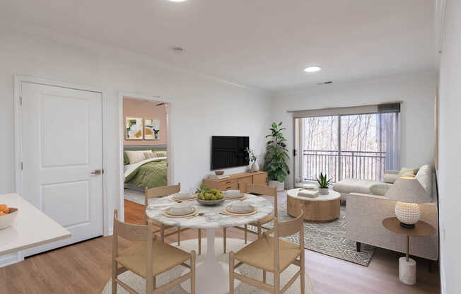 Living Room with Hard Surface Flooring