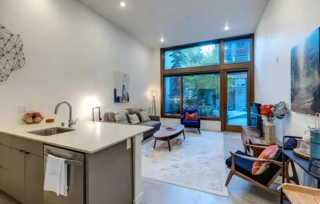 Ballard Lofts Community Amenities Fully Furnished Guest Suite with Direct Courtyard Access