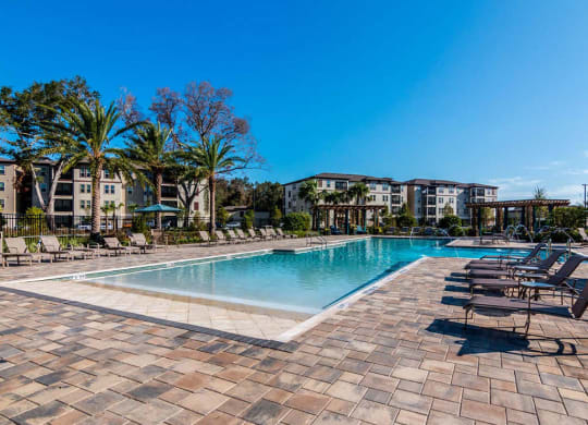 Pool Area at The Oasis at Lake Bennet, Florida, 34761