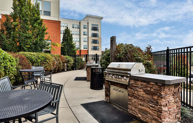 Outside Grill area at Residences at The Streets of St. Charles, St. Charles, 63303