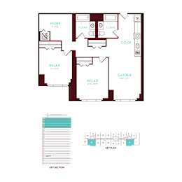 2 beds, 2 baths, 1,012 sqft, $3,374