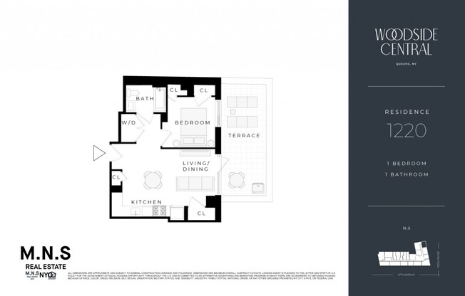 1 bed, 1 bath, $3,475, Unit 1220