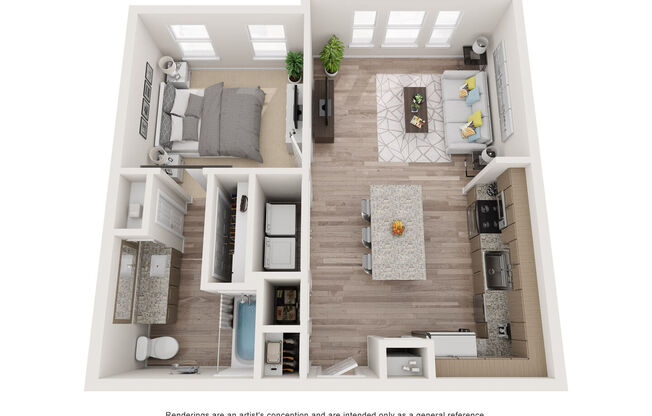 1 bed, 1 bath, 656 sqft, $1,335