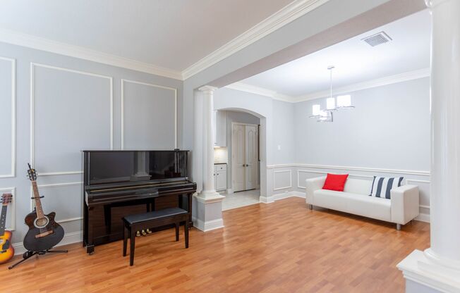 Stunning house with many upgrades, wood floor entry, 5 bedrooms with walk-in closets, 3 ½ bath with new toilets, study