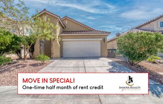 MOVE IN SPECIAL!!! MOVE TO THIS BRIGHT AND FRESH SINGLE-STORY HOME!