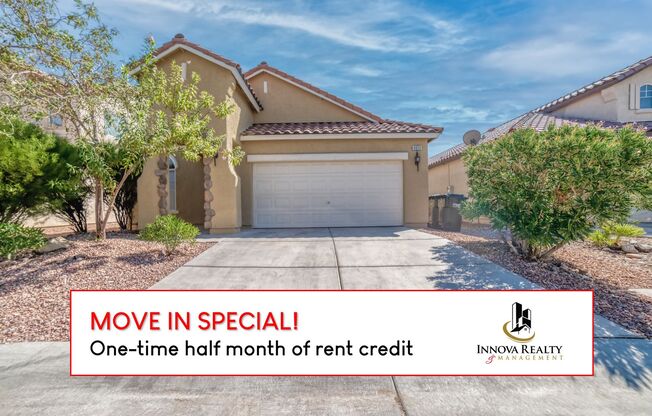 MOVE IN SPECIAL!!! MOVE TO THIS BRIGHT AND FRESH SINGLE-STORY HOME!