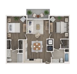 2 beds, 2 baths, 982 sqft, $2,700