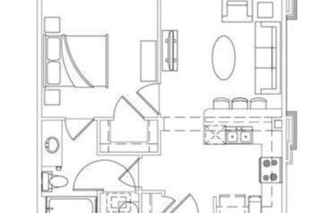 1 bed, 1 bath, 763 sqft, $1,806