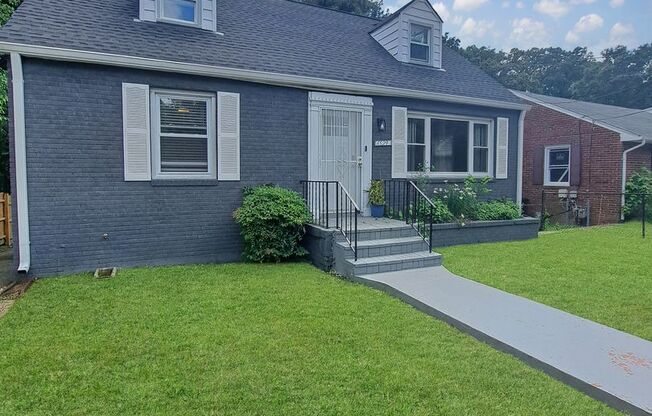 Coming Soon! Mid Century Modern Cape Cod in Oxon Hill. Newly Renovated with Designer High End Kitchen, Spa Bathroom, 4 Bedrooms, 3 Full Baths, Deck and More!