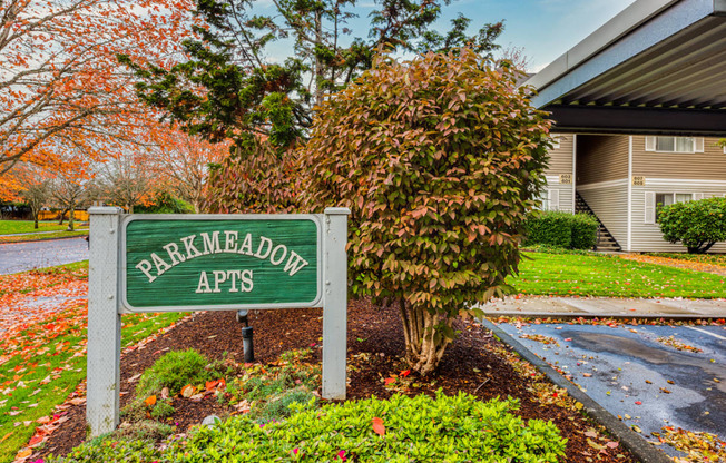 Park Meadow Sign