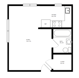 Studio, 1 bath, 350 sqft, $938