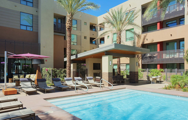 Sparkling Swimming Pool at Audere Apartments, Arizona