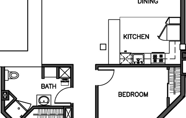 1 bed, 1 bath, 934 sqft, $1,158, Unit 106