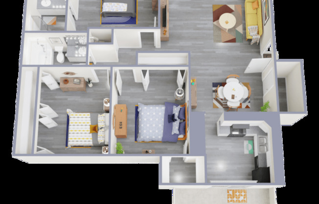 3 beds, 2 baths, 1,284 sqft, $1,320