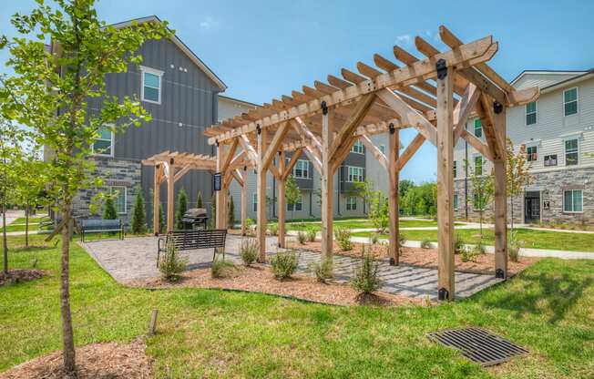 Outdoor Pergola with Grills