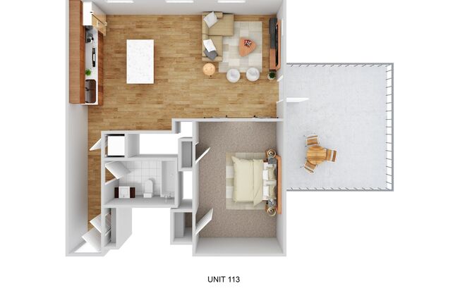 1 bed, 1 bath, 792 sqft, $1,695, Unit 113