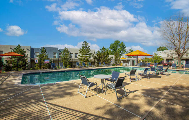 Pool at The Bluffs at Tierra Contenta Apartments