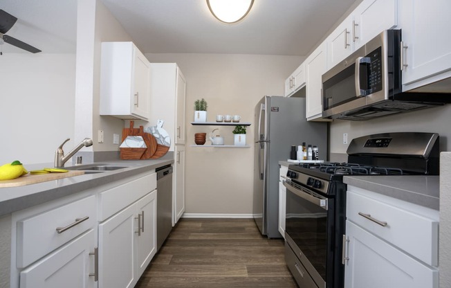 Kitchen at 55+ FountainGlen Laguna Niguel