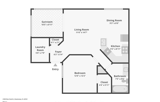 1 bed, 1 bath, 698 sqft, $1,285