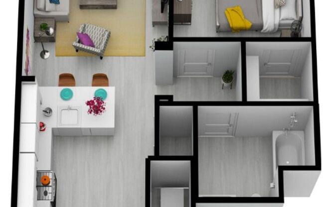 1 bed, 1 bath, 763 sqft, $2,255, Unit 312