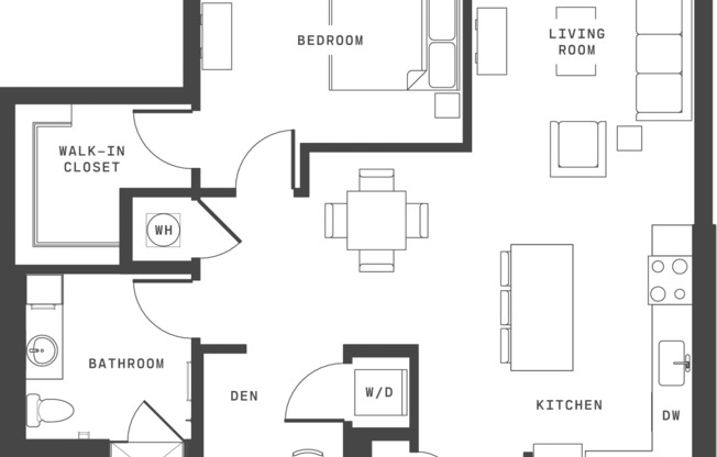 1 bed, 1 bath, 962 sqft, $3,146, Unit 4113