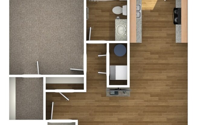 1 bed, 1 bath, 652 sqft, $1,092