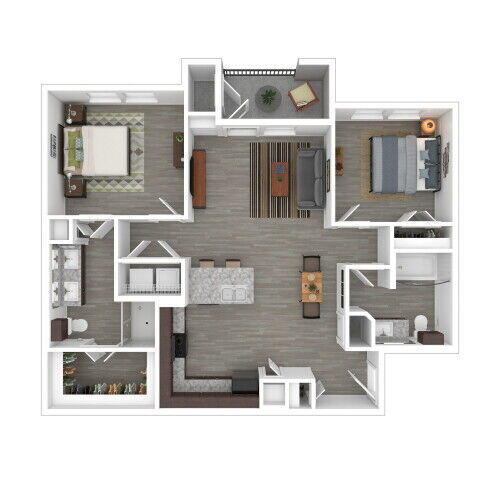 2 beds, 2 baths, 980 sqft, $1,598