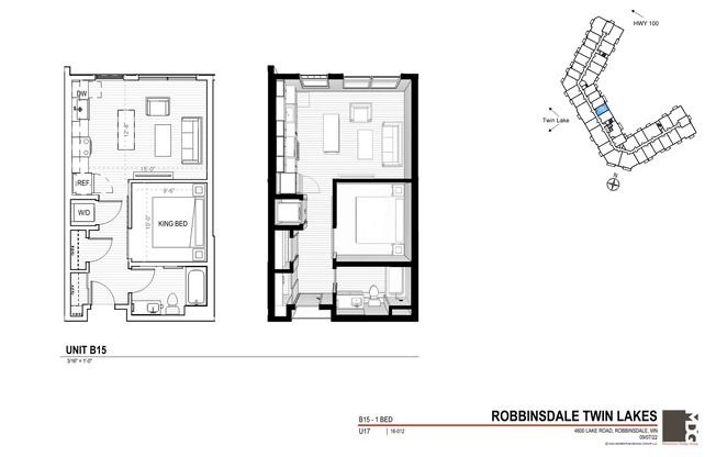 1 bed, 1 bath, 553 sqft, $1,695, Unit 320