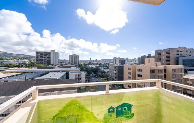 Punahou Pulelehua 2 Bedroom 1 Bathroom 1 Parking 7th Floor Condominium