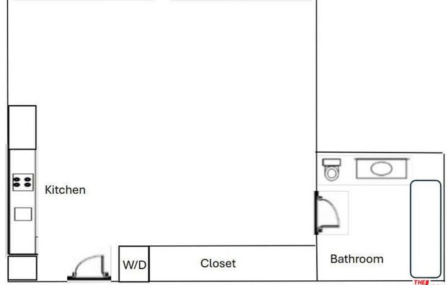 Studio, 1 bath, 600 sqft, $1,950, Unit 908