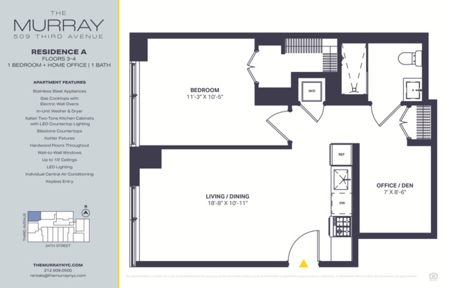 1 bed, 1 bath, $5,920, Unit 3A