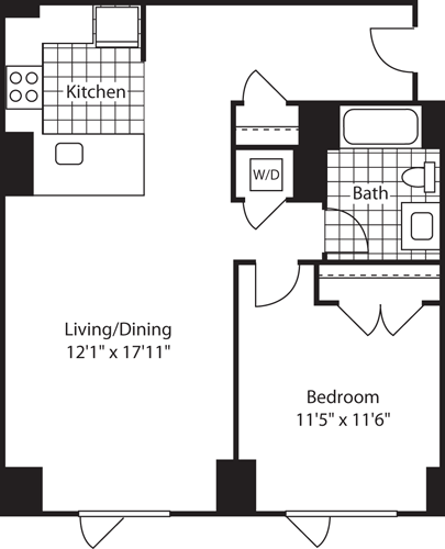 1 bed, 1 bath, 760 sqft, $3,846, Unit 630