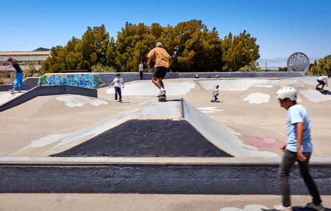 Catch some air at the Alameda Skate Park